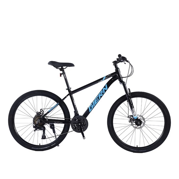 Blue Hardtail Mountain Bike